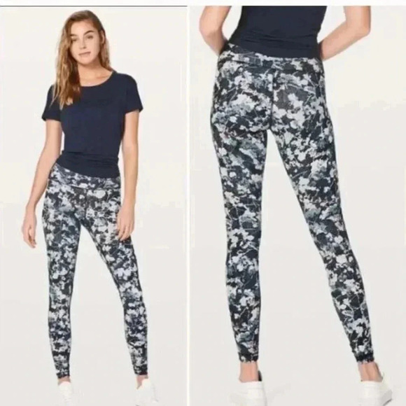 COPY - Lululemon Wunder Under Hi-Rise Tight Spring Bloom Multi size 6 - Picture 1 of 8